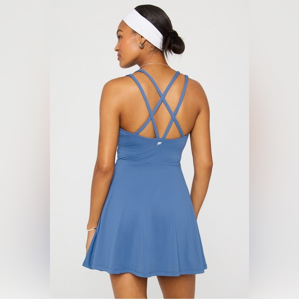Fabletics Women’s Boost Performance Mini Dress in Indigo Blue Size L